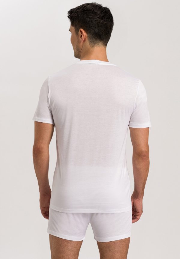 Cotton Sporty V-Neck Cotton T-Shirt - Image 3