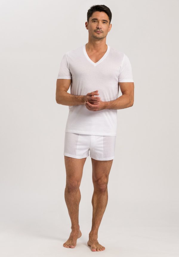 Cotton Sporty V-Neck Cotton T-Shirt - Image 4