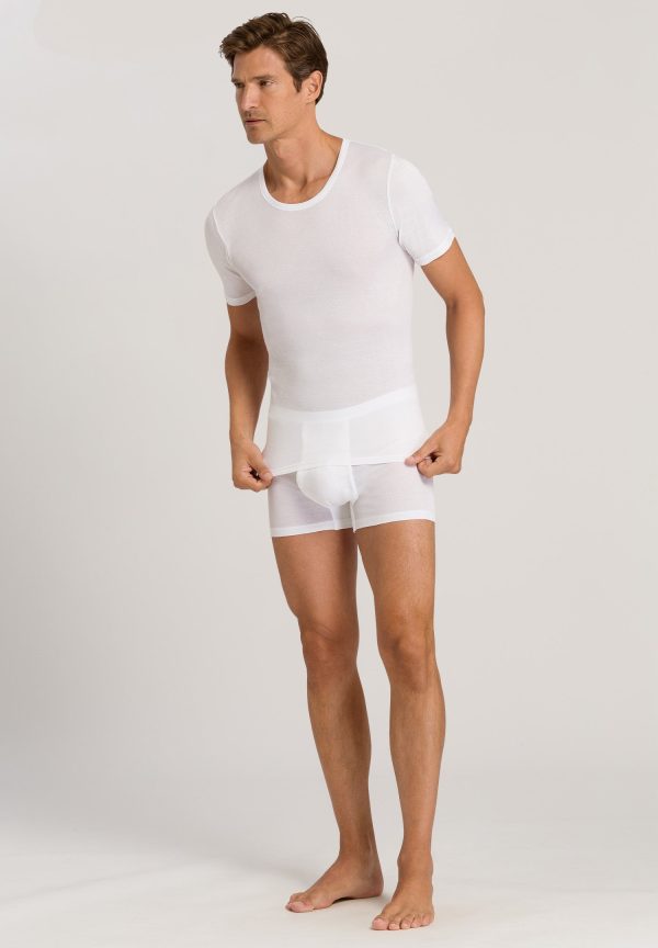 Cotton Pure Fitted Cotton Crew Neck T-Shirt - Image 4