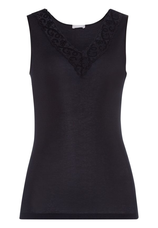Moments Lace Trim Cotton Tank Top