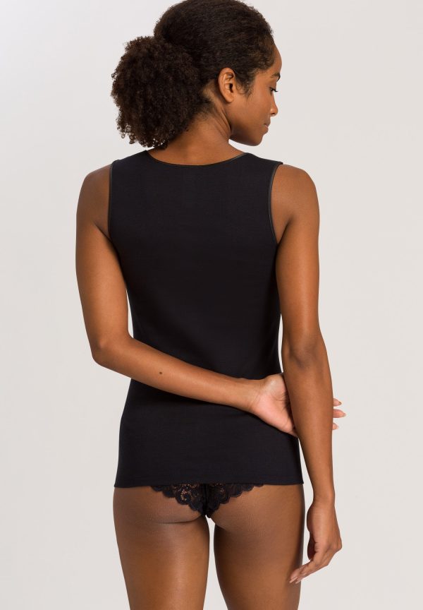 Moments Lace Trim Cotton Tank Top - Image 3