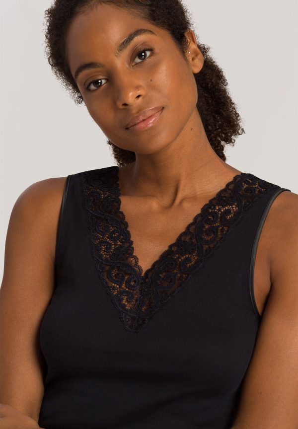 Moments Lace Trim Cotton Tank Top - Image 5