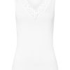 Moments Lace Trim Cotton Tank Top