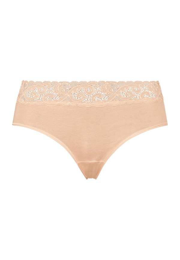 Moments Lace Trim Cotton Hipster