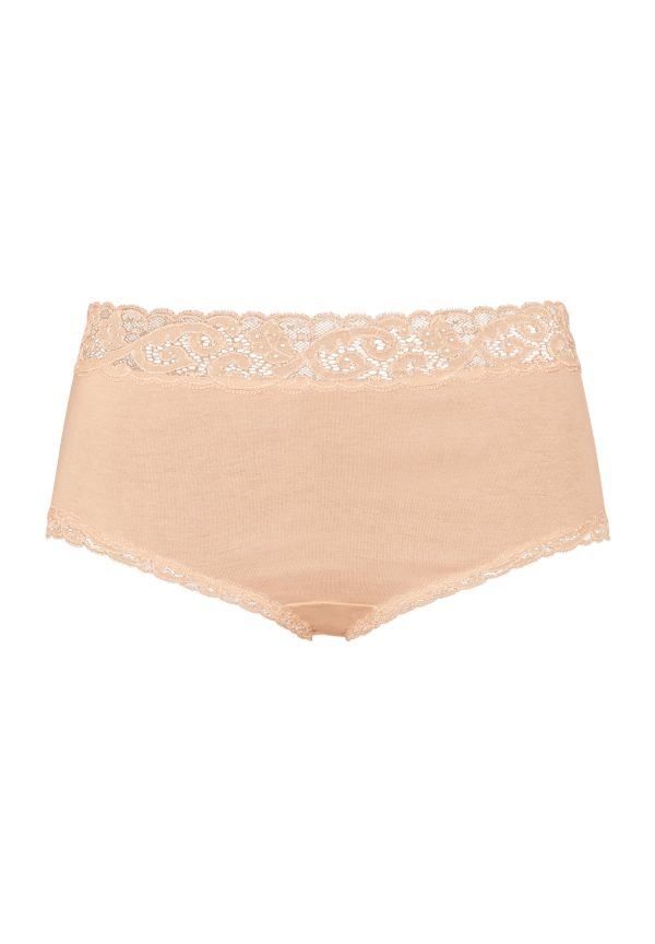 Moments Lace Trim Cotton Full Brief
