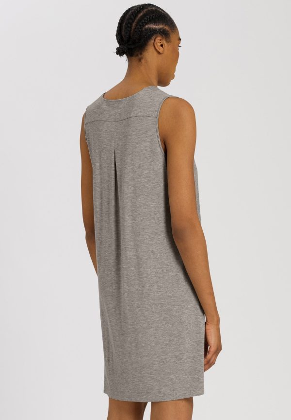Champagne V-Neck Tank Nightgown - Image 3