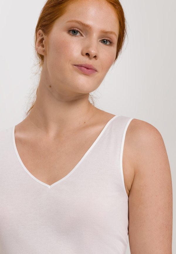 Cotton Seamless V-Neck Cotton Tank Top - Image 5