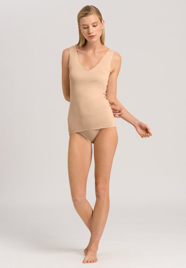 Cotton Seamless V-Neck Cotton Tank Top - Image 4
