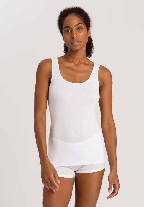 Cotton Seamless Round Neck Cotton Tank Top - Image 2