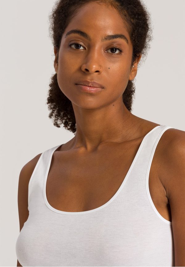 Cotton Seamless Round Neck Cotton Tank Top - Image 5
