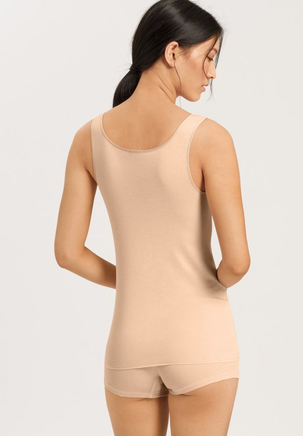 Cotton Seamless Round Neck Cotton Tank Top - Image 3