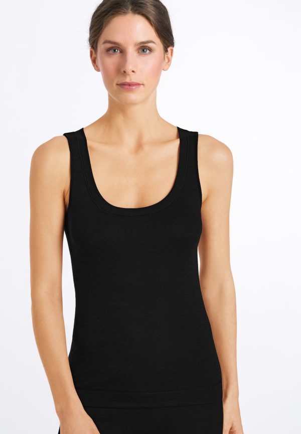 Silk/Cashmere Silk And Cashmere Scoop Neck Tank Top - Image 2