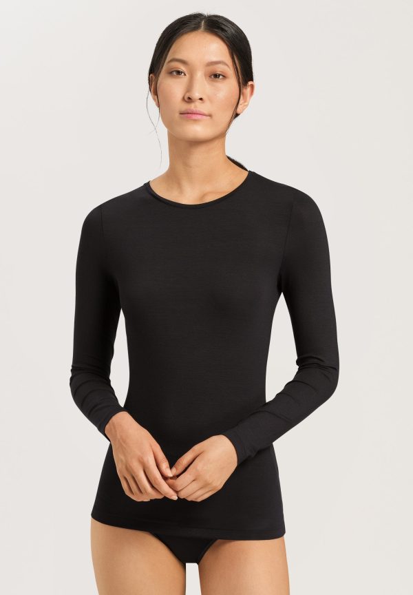 Soft Touch Round Neck Fitted Top - Image 2