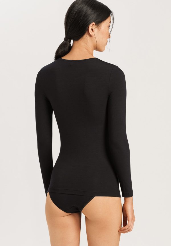 Soft Touch Round Neck Fitted Top - Image 3