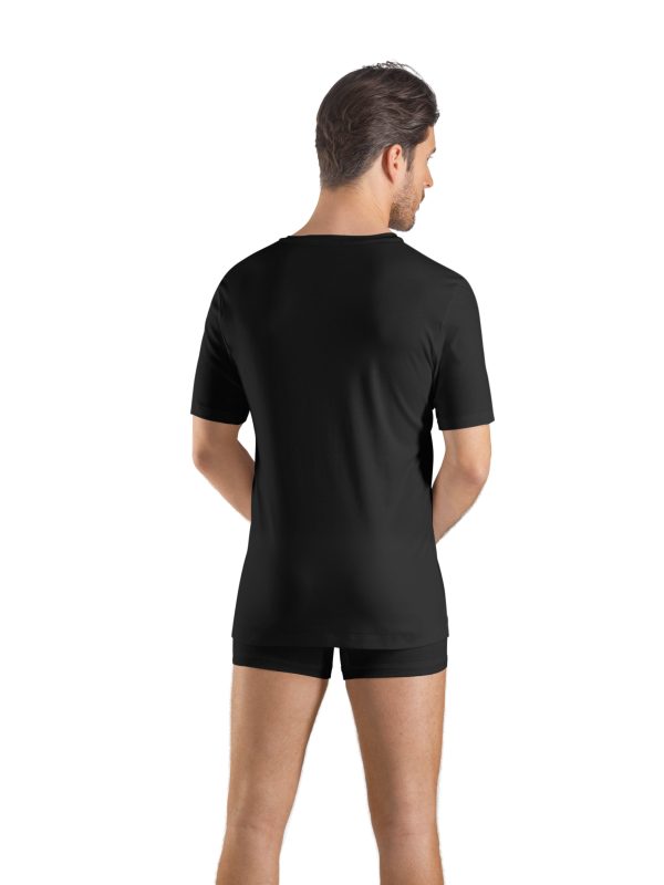 Sea Island Cotton Cotton V-Neck T-Shirt - Image 3