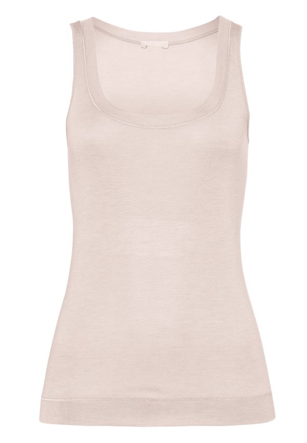 Silk/Cashmere Silk And Cashmere Scoop Neck Tank Top