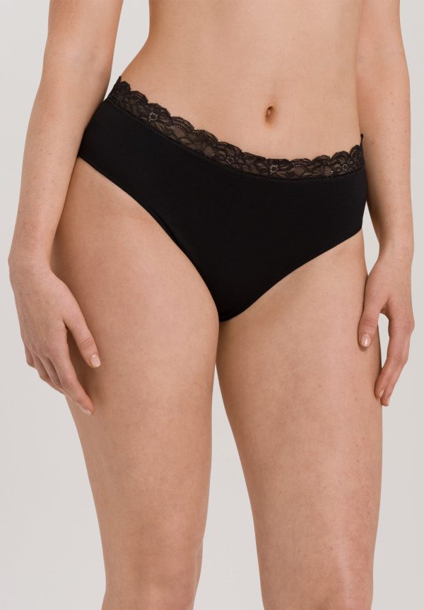 Cotton Lace Lace Trim Cotton Full Brief - Image 2