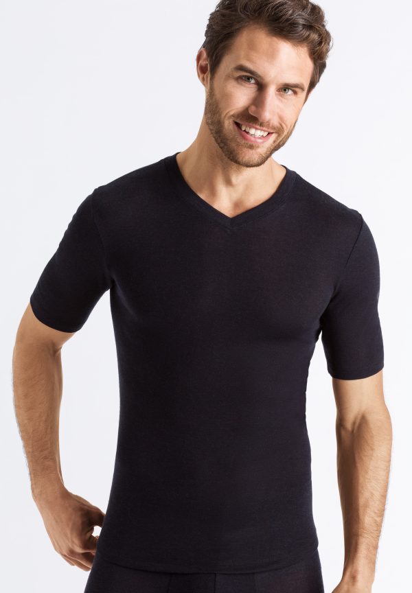 Silk/Cashmere Silk and Cashmere Fitted V-Neck T-Shirt - Image 2