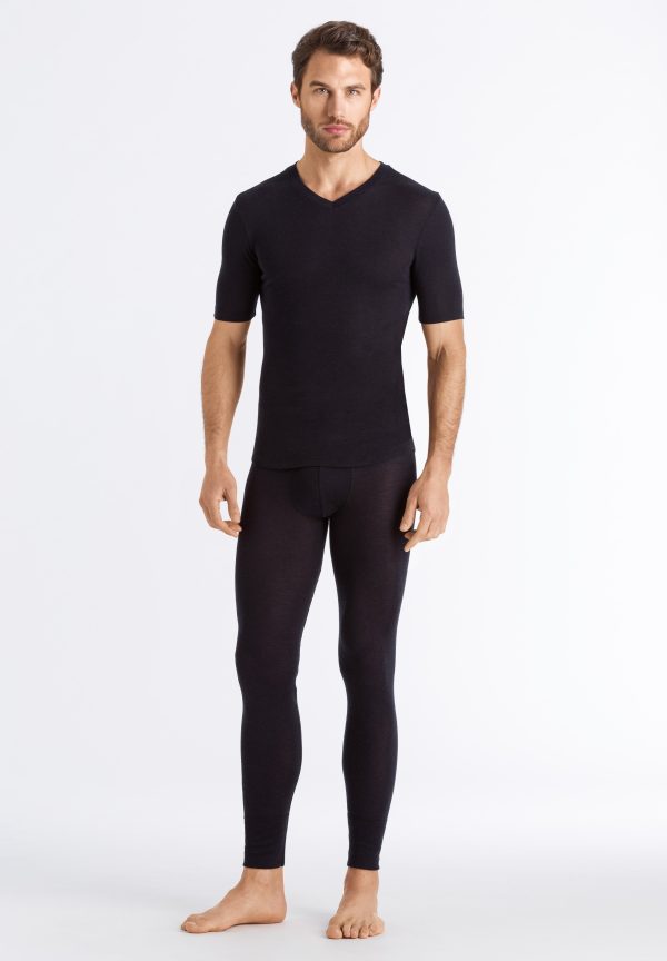 Silk/Cashmere Silk and Cashmere Fitted V-Neck T-Shirt - Image 4