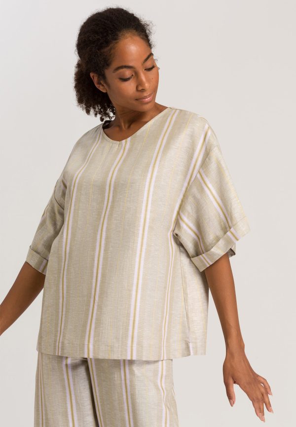 Urban Casuals Linen Blend Oversized Top - Image 2