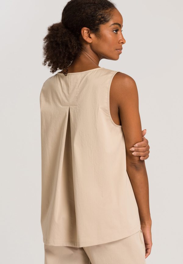 Easy Wear Relaxed High Neck Cotton Tank Top - Image 3