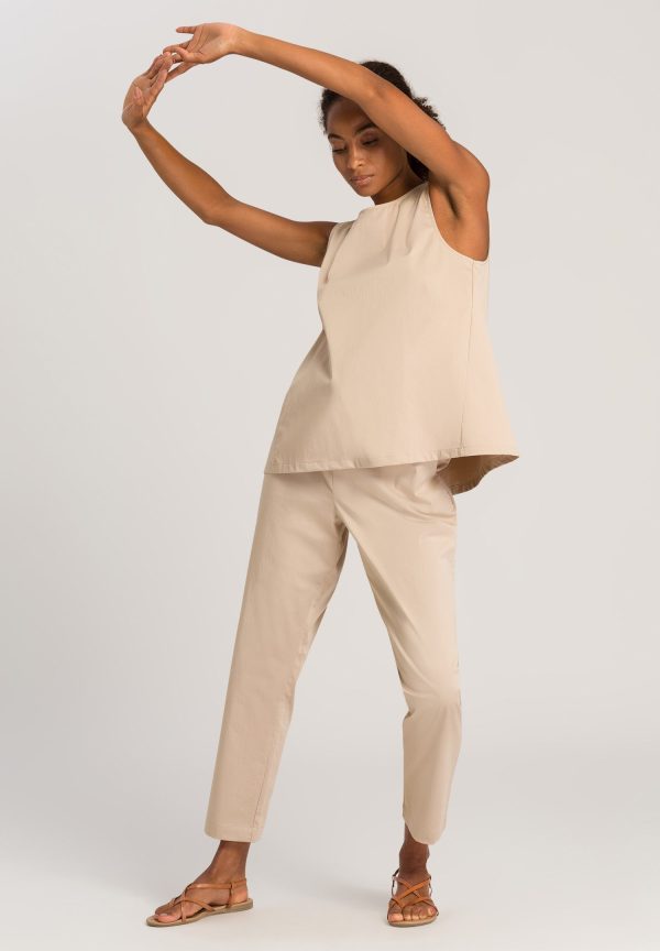 Easy Wear Relaxed High Neck Cotton Tank Top - Image 4