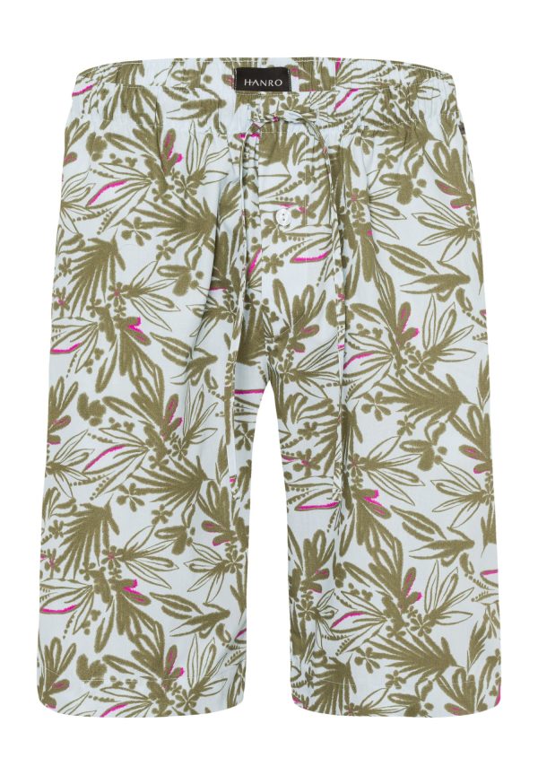 Night And Day Drawstring Cotton and Linen Shorts