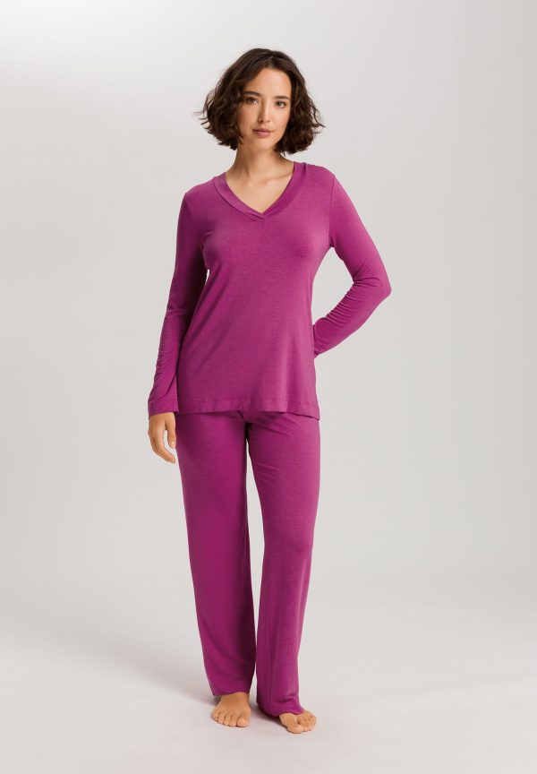 Champagne V-Neck Pajama Set - Image 2