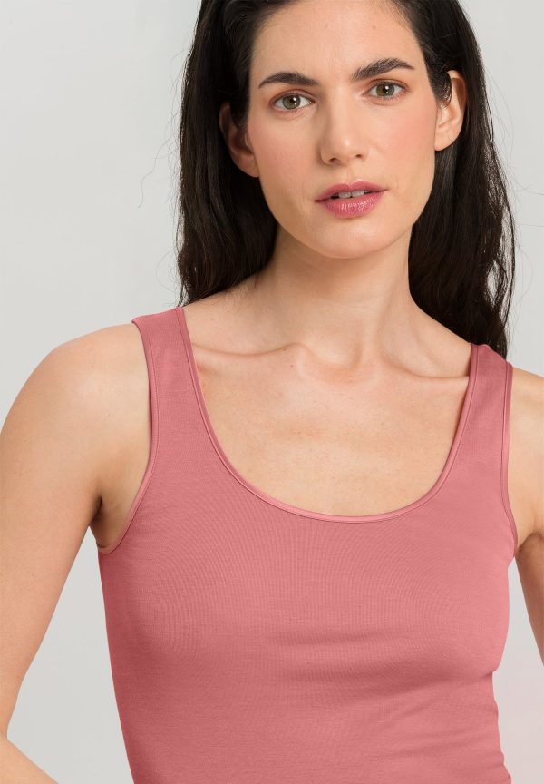 Cotton Seamless Round Neck Cotton Tank Top - Image 5
