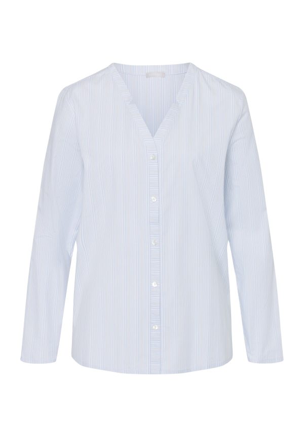 Sleep And Lounge Cotton Notch Collar Shirt