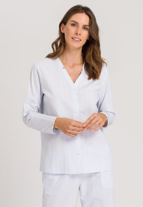 Sleep And Lounge Cotton Notch Collar Shirt - Image 2