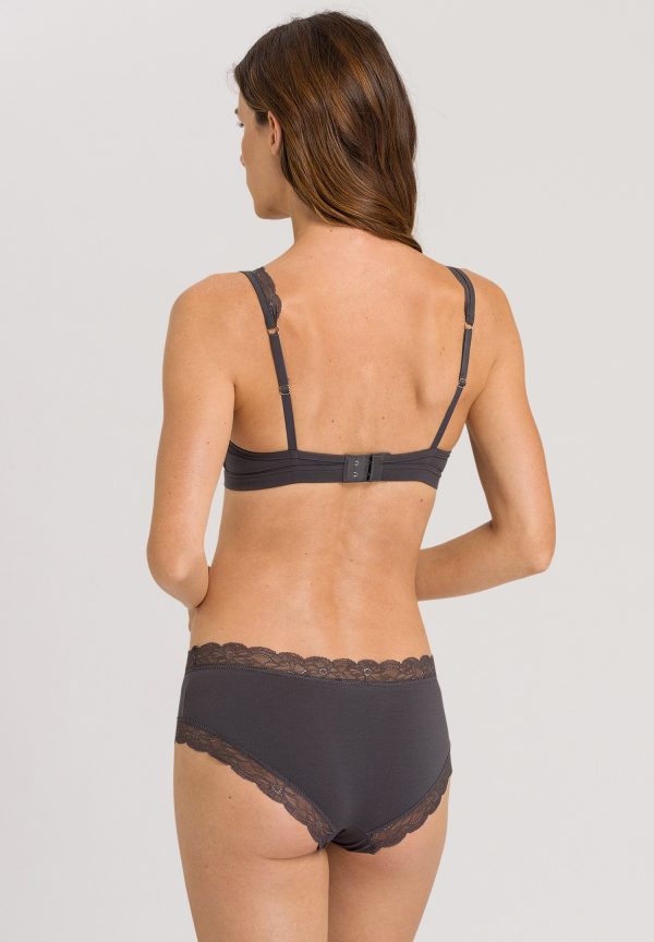 Cotton Lace Lace Trim Soft Cup Bra - Image 3