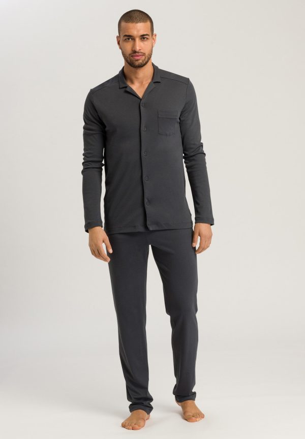 Night And Day Button Front Cotton Pajama Set - Image 2