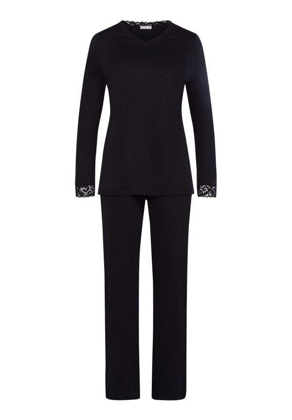 Moments Lace Trim Cotton Pajama Set
