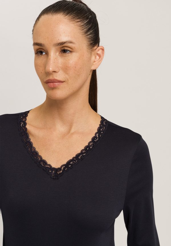 Moments Lace Trim Cotton Pajama Set - Image 4
