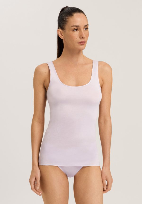 Cotton Seamless Round Neck Cotton Tank Top - Image 2