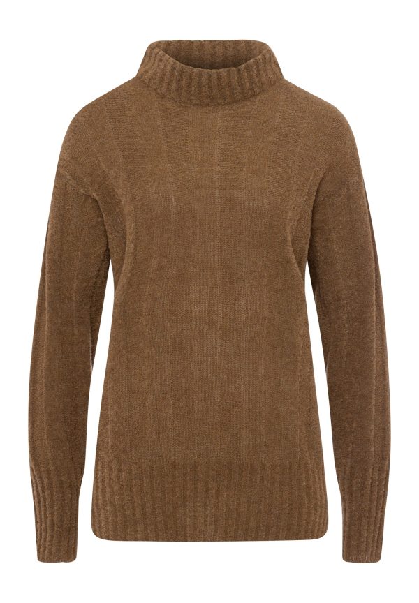 Knits Mockneck Wool Blend Pullover