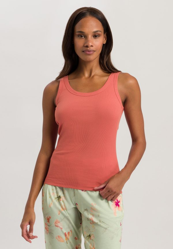 Sleep And Lounge Ribbed Cotton Tank Top - Image 2