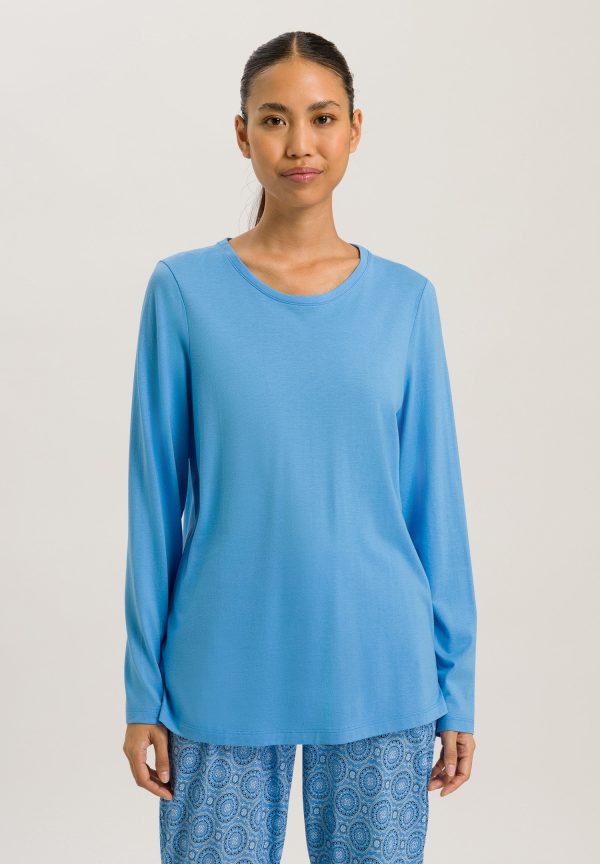 Sleep And Lounge Relaxed Round Neck Top - Image 2