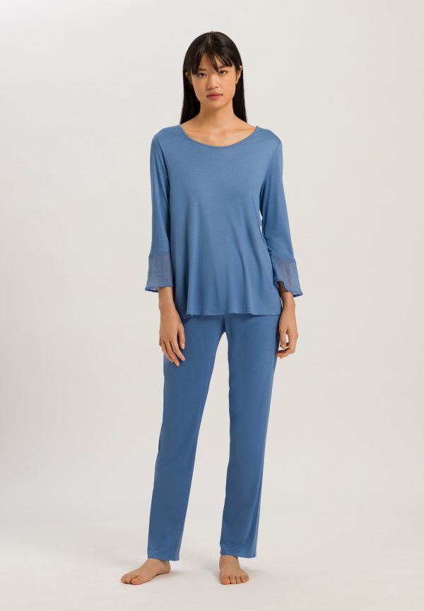 Audrey Silk Blend Long Pajama Set - Image 2
