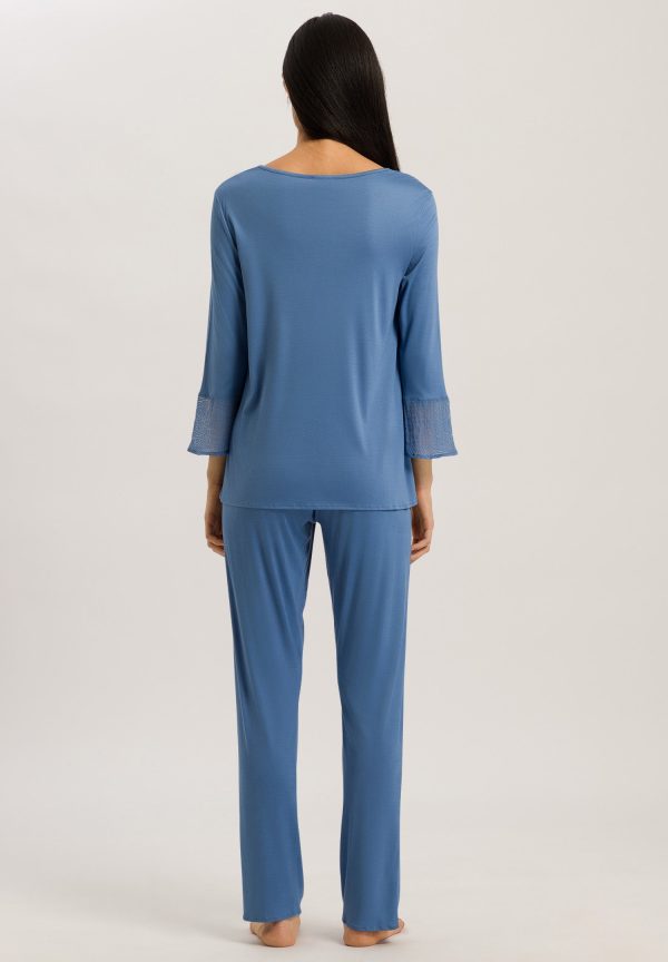 Audrey Silk Blend Long Pajama Set - Image 3