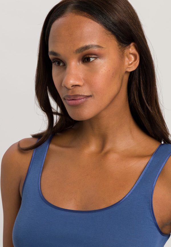 Cotton Seamless Round Neck Cotton Tank Top - Image 5