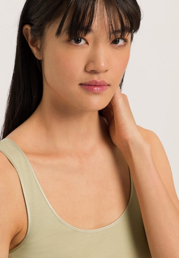 Cotton Seamless Round Neck Cotton Tank Top - Image 5