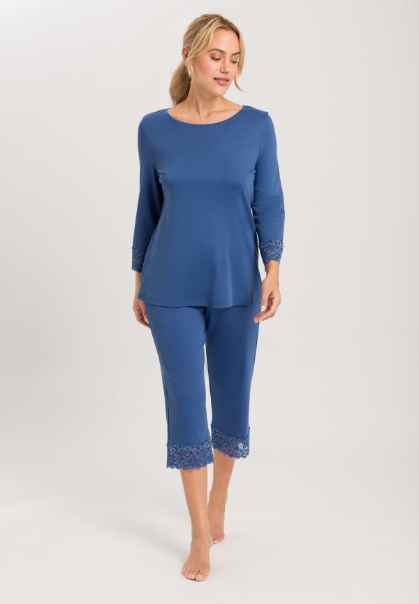 Moments Lace Trim Cotton Pajama Set