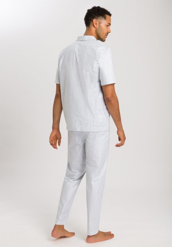 Carl Button Front Cotton Pajama Set - Image 3