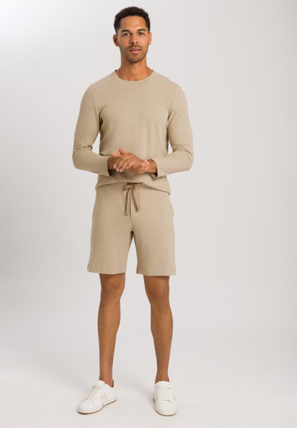 Loungy Summer linen And Cotton Crew Neck Top - Image 4