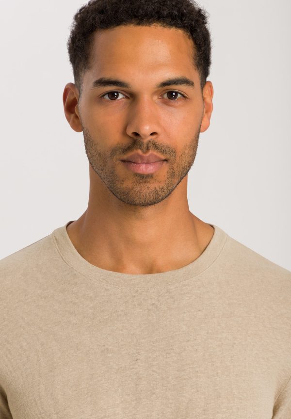 Loungy Summer linen And Cotton Crew Neck Top - Image 5