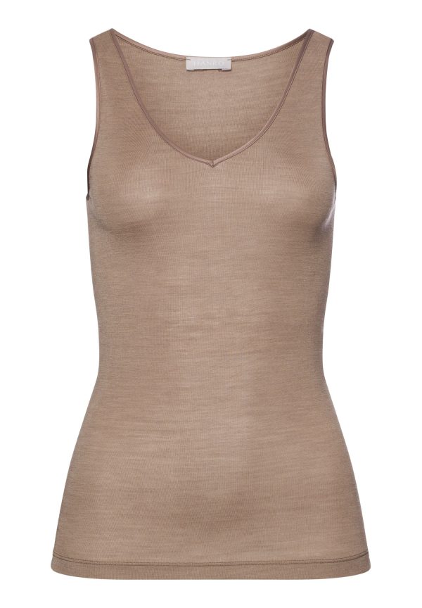 Woolen Silk W Wool And Silk V-Neck Tank Top