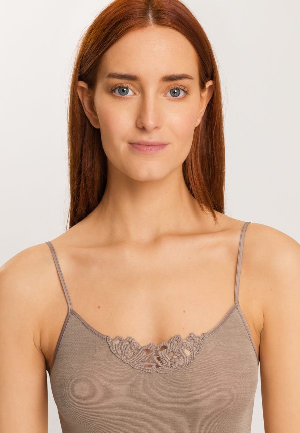 Woolen Silk W Wool and Silk Camisole With Embroidery - Image 5