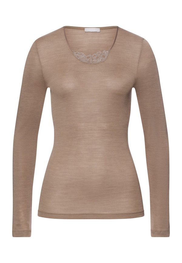 Woolen Silk W Wool And Silk Top With Embroidery